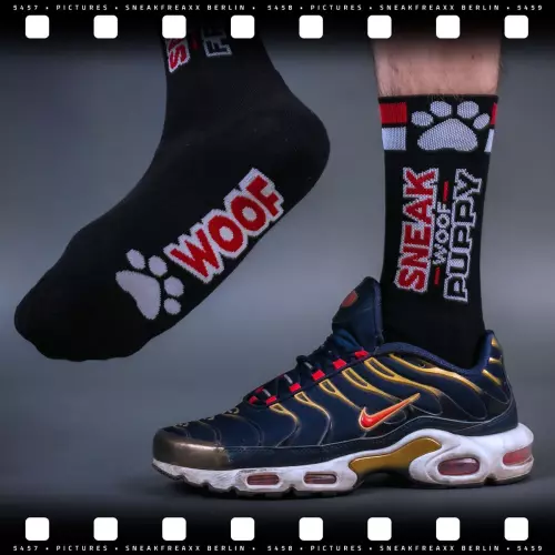 SNEAK PUPPY sokken Zwart-Rood – 2/6