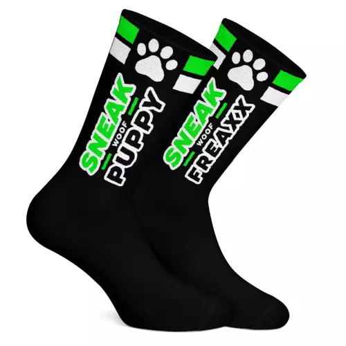 Socken SNEAK PUPPY Schwarz-Grün – 3/6