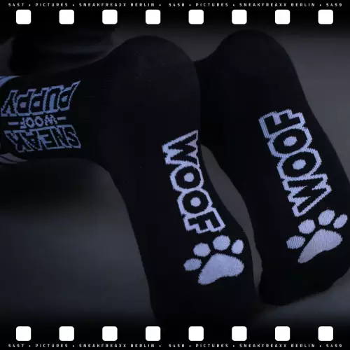 Socken SNEAK PUPPY Schwarz-Weiß – 4/6