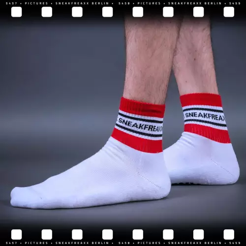 Kurze Socken SNEAKS HORNY SHORT Weiß – 4/5