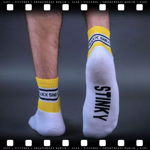 Kurze Socken STINKY SOXX SHORT Weiß – 5/5