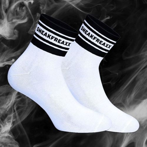 WHITE BLACK SHORT Low Socks White-Black