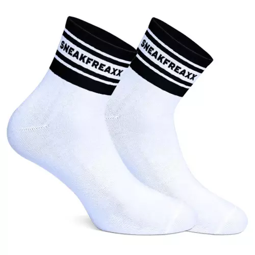 Kurze Socken WHITE BLACK SHORT Weiß-Schwarz – 3/5