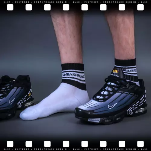Kurze Socken WHITE BLACK SHORT Weiß-Schwarz – 4/5