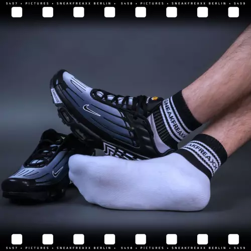 Kurze Socken WHITE BLACK SHORT Weiß-Schwarz – 5/5