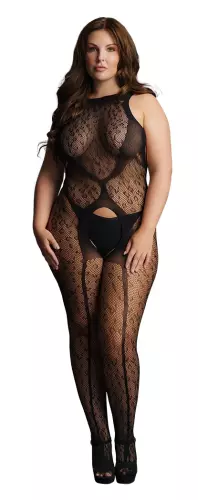 CROTCHLESS LEOPARD combinatie Zwart – 3/8