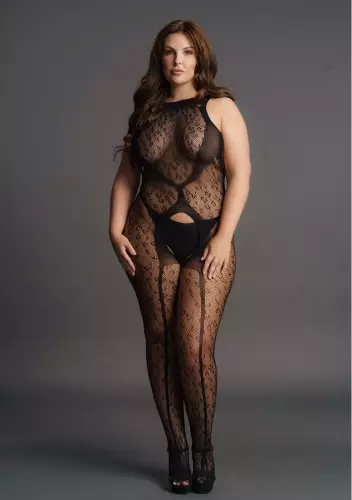 CROTCHLESS LEOPARD combinatie Zwart – 7/8