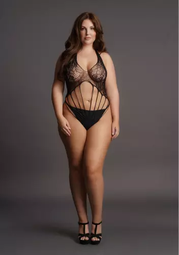 STRAPPY LACE body Zwart – 7/8