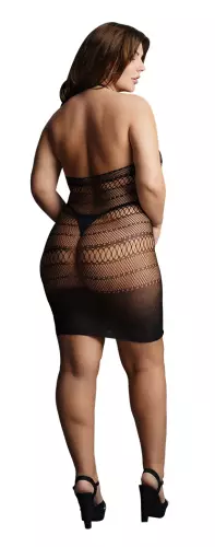 Sexy Kleid Große Größen HIGH LACE Schwarz – 4/8