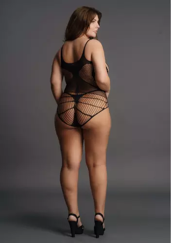 Body Große Größen CONTRAST NET Schwarz – 8/8