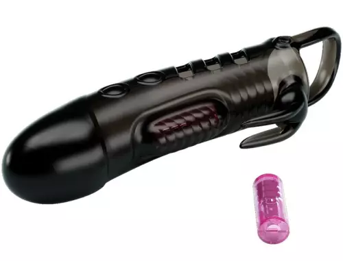 Vibrating Penis Sheath with Rabbit Sloane Pretty Love 13 x 4cm – 3/4