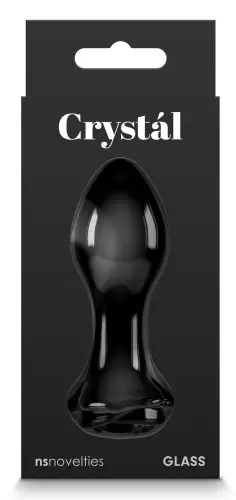 Glasanalplug Crystal Rose 7 x 3.2cm Schwarz – 4/4