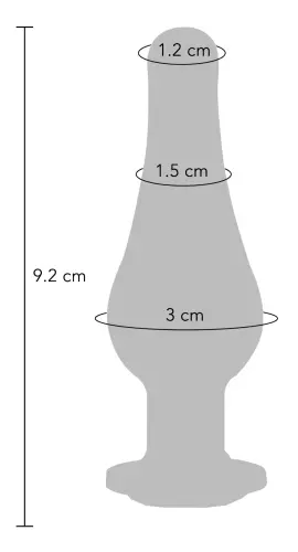 Schmuck-Analplug Diamond Bum S 9 x 3.2cm – 5/5