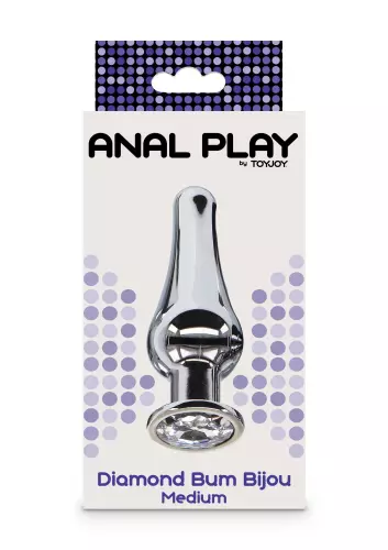 Anale juwelplug Diamond Bum M 10 x 3.4cm – 2/5