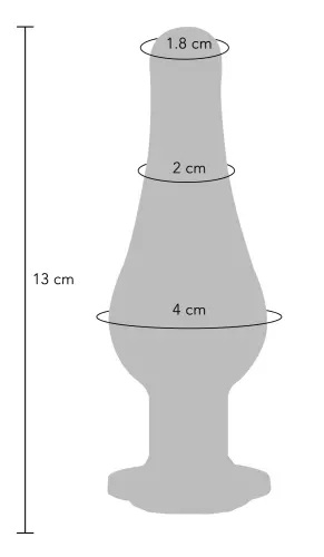 Schmuck-Analplug Twilight Bum L 12 x 4cm – 5/5