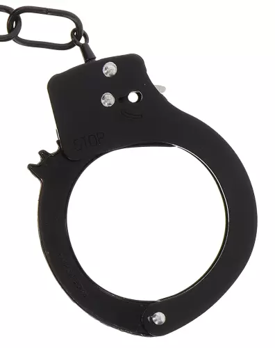 Handschellen aus Metall Fun Cuffs Schwarz – 2/4