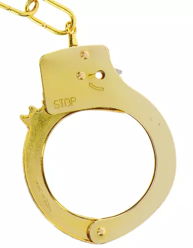 Handschellen aus Metall Fun Cuffs Vergoldet – 2/4