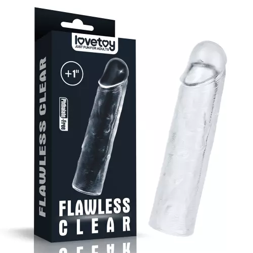 Penis Sheath Flawless 15 x 4cm Transparent – 12/12