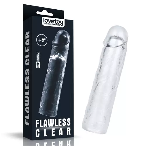 Penishoesje Flawless 19 x 4cm Transparant – 12/12