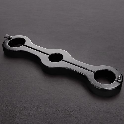 Ankle-Testicle Attachment Bar Pillory Black
