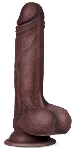 Realistic Dildo Slidy Cock 12.5 x 3.8cm Brown