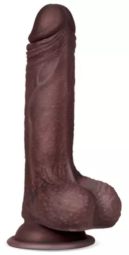 Realistischer Dildo Slidy Cock 12.5 x 3.8cm Braun – 1/6
