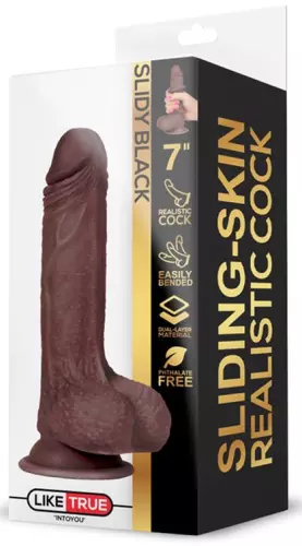 Realistischer Dildo Slidy Cock 12.5 x 3.8cm Braun – 2/6