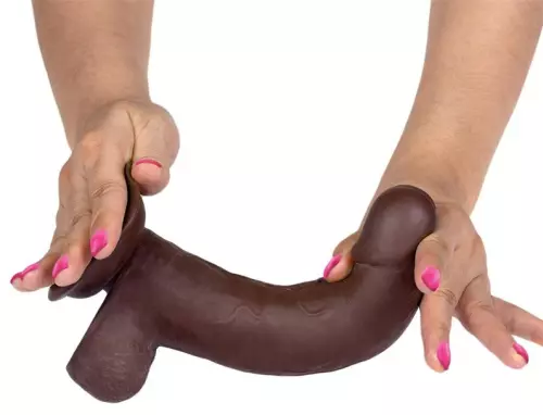 Realistischer Dildo Slidy Cock 15 x 4cm Braun – 6/7