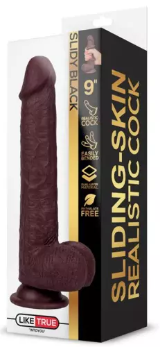 Realistischer Dildo Slidy Cock 17 x 4cm Braun – 2/6