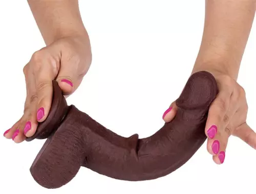Realistischer Dildo Slidy Cock 17 x 4cm Braun – 4/6