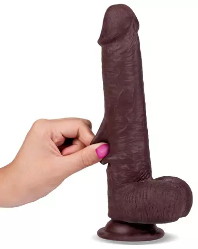 Realistischer Dildo Slidy Cock 17 x 4cm Braun – 5/6