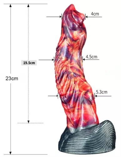 Dildo Dragon Arox 18 x 4,8cm – 8/8