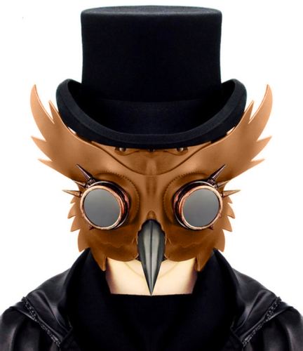 STEAMPUNK Owl Mask