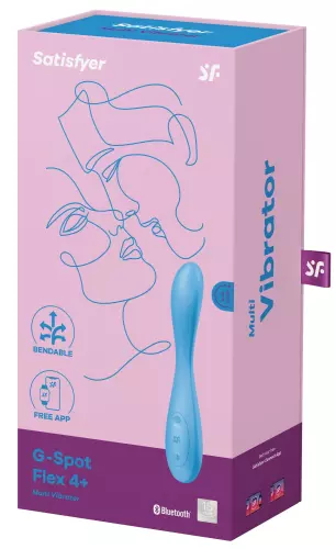 Verbundener Vibrator G-PUNKT FLEX 4 Satisfyer 20cm Blau – 3/8