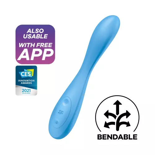 Verbundener Vibrator G-PUNKT FLEX 4 Satisfyer 20cm Blau – 8/8