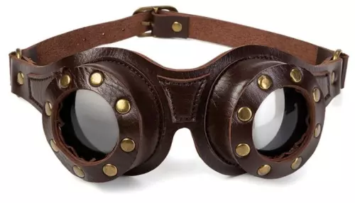 Paar Motorbrille Braun – 1/8