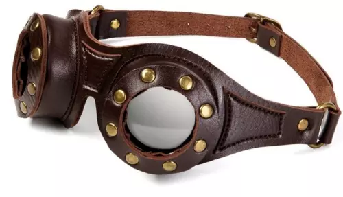 Paar Motorbrille Braun – 2/8