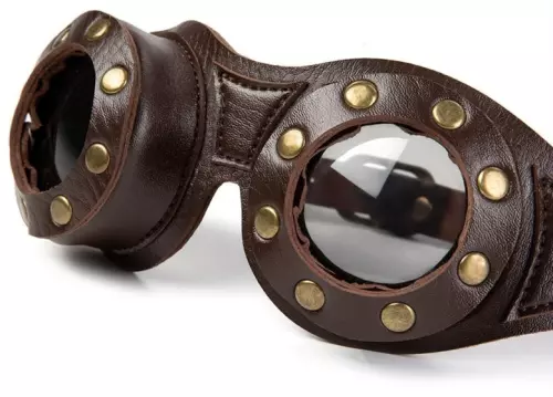 Paar Motorbrille Braun – 5/8