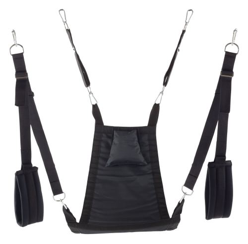 Mykonos Fabric Sling - Complete Set - 4 Anchor Points Black
