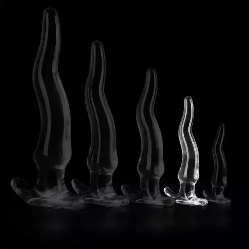 Transparenter Butt Plug Lieps M 18 x 4cm – 4/5