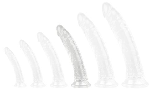 Transparent dildo No Ball XL 22 x 4.5cm