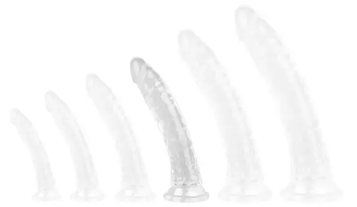 Dildo transparent No Ball XL 22 x 4,5cm – 1/5
