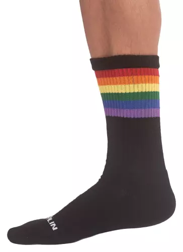 Schwarze Socken PRIDE GYM Rainbow – 2/5