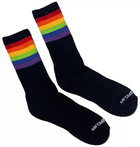 Schwarze Socken PRIDE GYM Rainbow – 4/5