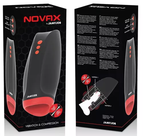 Vibrierender Masturbator mit Kompression Novax – 7/7