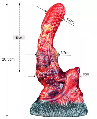 Dildo Dragon SQUAREL 14 x 5.2cm – 11/11