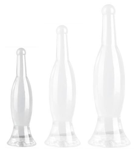 Transparent Bottle S Plug 18 x 4.5cm