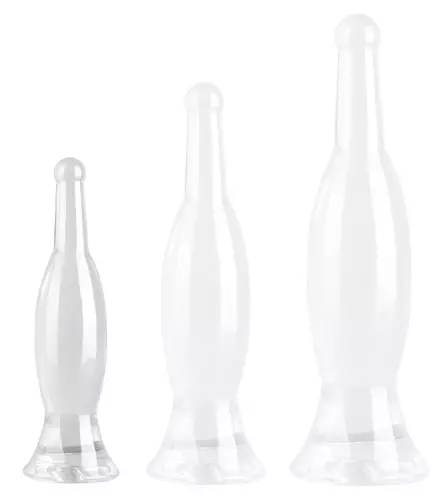 Butt plug transparent Bottle S 18 x 4.5cm – 1/4