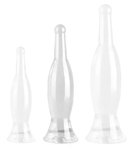 Butt plug transparent Bottle M 22 x 5.5cm – 1/4