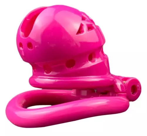 Keuschheitskäfig Sex Slave M 6,5 x 3,5cm Rosa – 2/2